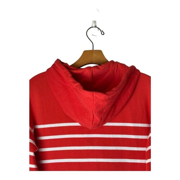Joules Jacket Women 2 Red White Striped Oakham Full Zip Hoodie Sweatshirt Preppy - Picture 5 of 11